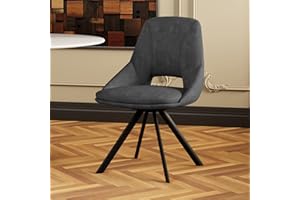 ‎HIPIHOM HIPIHOM Esszimmer Stühle Set von 2,Moderne Küche und Esszimmer Stühle, gepolsterte Esszimmer Akzent Stühle in Flanellette Kissen Sitz und stabile Metallbeine (2 Grau)