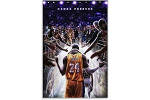 VBKYFNZ Kobe Mamba Mentality Bryant Poster, Leinwand, Wandkunst, Gemälde, bunt, abstrakt, Galerie, ästhetische Raum-Wanddekoration für Schlafzimmer, 40 x 60 cm, ungerahmt, Kobe Mamba Mentality