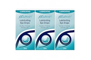 Ocufresh Eye Drops | Treatment to Refresh and Relieve Tired & Dry Eyes | Lubricating Eye Drops for Irritated Eyes | 10mL - Pack of 3