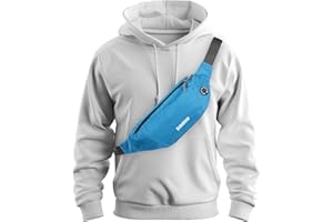 Bekahizar Small Sling Bag Backpack Crossbody Shoulder Chest Bag Ultralight Sling daypack Small Bumbag with Headphone Hole for Men Women