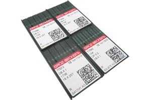 ‎CKPSMS Groz-Beckert Nähmaschinennadeln, 40 Stück, in transparenter Kunststoffbox, CKPSMS für Groz-Becker DBX1 Nähmaschinennadeln, Standardspitzen, passend für Juki DDL, Brother DB2 usw