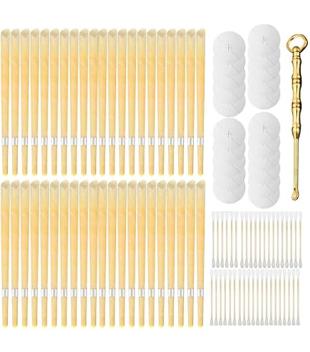20 Bougies D'oreilles En Cire Auriculaire - Jaune - Neuf En Paquet - Pour Soin Des Oreilles