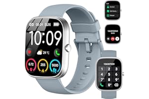 UAUE Smartwatch Uomo Donna, 1.91" Orologio Fitness con Effettua/Risposta Chiamate, 110+ Sportive Fitness Tracker con Contapassi Sonno Cardiofrequenzimetro SpO2, Impermeabil IP68 Smart Watch per Android iOS