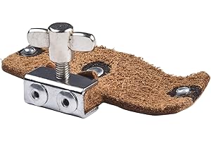 NBGRVB Drum Damper Flip Mute Drum Key Tool, Leather Mute Silencer Drum Dampeners Tone Control For Tom Drum Snare Drum (Brown Small)