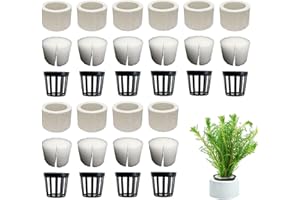 SHURZZESJ Anneau Fixe pour Plantes Aquatiques d'aquarium, Anneau de Plante Aquatique, Support Fixe pour décoration d'aquarium, Anneaux de Plantes d'aquarium en céramique, Anneaux de Plantes d'aquarium en