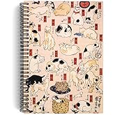 Utagawa Kuniyoshi/Cats of the Tokaido,1850 | Spiralli Defter 07 | A5 | &Ccedil;izgisiz | 100 Sayfa |Sanat
