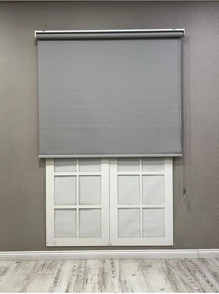 Stor Perde İthal Mat Polyester p1080, Açık Gri, 180 x 260