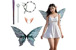 SESAMELESS Sesame Lane Fairy Wings for Halloween - Adult, Kids and Angel Wings Butterfly Style