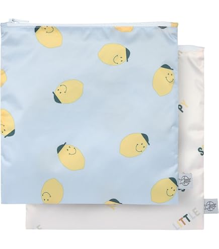 Roll'Eat ®- Snack'n'Go Mr. Wonderful | Borsa merenda porta sandwich riutilizzabile ed ecologico senza BPA, Avocado