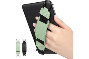 FINTIE 2 sztuki paski na rękę do czytnika e-booków Kindle i tabletu Fire 6-8" – wysoce elastyczny, bezpieczny, lekki uchwyt na palec do e-booków Kindle/Kobo/Voyaga/Sony i tabletów 6-8", czarny i