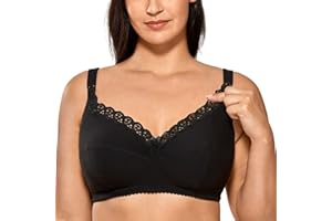 Gratlin Soutien-Gorge d'allaitement pour Femme - Gros Seins sans Armatures - en Coton - Soutien de Grossesse