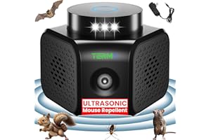 Termx Ultrasonic Pest Repeller Indoor 4 Modes No Touch Solution Pest Repellent Ultrasonic Plug in Electronic Mouse Repellent Devices Rat Deterrent Indoor for House Attic Office Garage Warehouse RVs