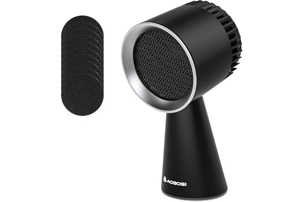 AAOBOSI Hotte Aspirante Portable, Mini Hotte Asipirante avec 3 Vitesses, Mode Recyclage avec Filtre à Charbon, Hotte Portative Pour Barbecues,Cuisine,Fondue,Camping,Caravanes,Cuisines et Appartements