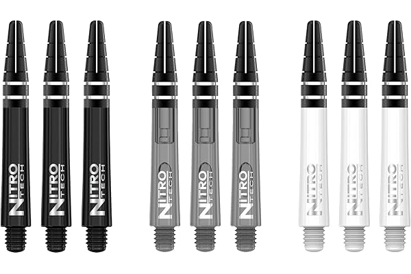 RED DRAGON Nitrotech Tige de Fléchettes Petit Multipack 1-3 Ensembles par Paquet (9 Tiges de Flechettes au Total)