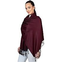 World Of Shawls Pashmina Schal - Super Weich 71x203 Cm Mit Fransen