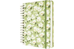 Kokonote 2026 Diary A5 Page A Day - Daisy Cottage | Daily Planner 2026 With Diary Stickers, Pocket, Bookmarks, January 2026 - December 2026 | Aesthetic Stationery Gifts For Women & For Men