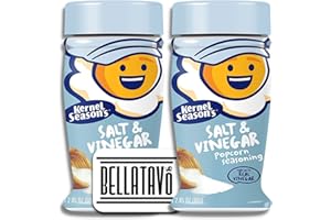 BELLATAVO Salt and Vinegar Seasoning Bundle. Includes Two-2.85 Oz Bottles of Kernel Seasons Salt and Vinegar Popcorn Seasoning. Seasoning is Gluten Free!