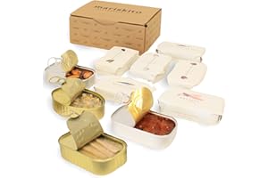 MARISKITO | Pack La Mar de Sensaciones - 6 Conservas Gourmet - Latas de Conservas Gallegas - Caja Regalo - Estuche de Productos Delicatessen