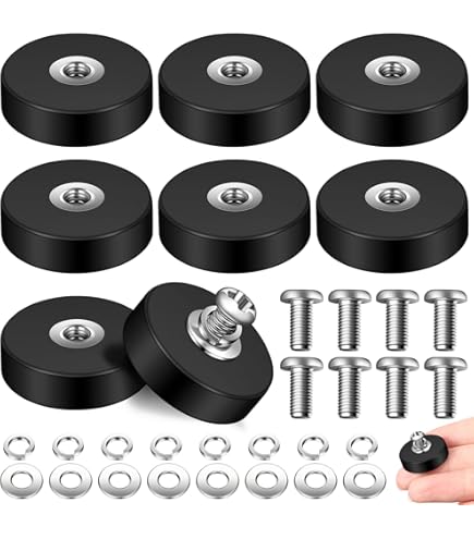 5 Magneti Cilindrici In Neodimio &Oslash; 8 Mm Con Filettatura M3 - Terra Rara, Tengono 1.2 Kg