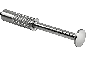 GedoTec Appendiabiti da incasso in metallo allungabile | Gruccia appendiabiti Ø 14 x 120 mm | 1 pezzo – Design gancio da incasso cromato da inserire