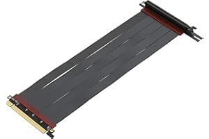 LINKUP - Ultra PCIe 4.0 X16 cavo riser [Testato in RTX4090 RX6950XT x570 B550 Z690] Supporto verticale schermato gaming PCl Express gen4┃Spina angolo sinistro (28cm) Compatibile con 3.0 gen3
