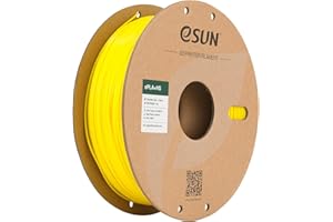 eSUN Filament PLA+ 1.75mm, ePLA+HS 3D Imprimante Filament Haute Vitesse Précision Dimensionnelle +/- 0.03mm, Bobine de 1KG (2.2 LBS) Filament PLA Plus Rapide pour 3D Imprimantes,Jaune