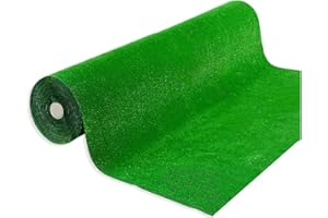 Emmevi Gazon synthétique 100 % fabriqué en Italie, idéal pour créer une fausse pelouse en intérieur ou extérieur, avec 4 piquets en acier inclus, 2 x 3 m, 7 mm d’épaisseur