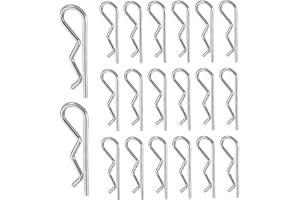 QUARKZMAN 20 stycken släpvagnskopplingspenna, 2 mm x 40 mm R-clips 304 rostfritt stål retentionstråd hårnålar Splinte sortime