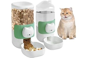 BORDEAG Lot de 2 buvettes de lapin, abreuvoir, lapins, bouteilles automatiques pour lapins, hamster à suspendre sans goutte, distributeur automatique de nourriture et d'eau pour cavies hamsters chinchilla