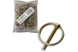 YARDMAN Lynch Pin Set – 50-Piece 4.5mm Linch Pins - Trailer Tractor Safety Pins
