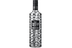 ‎THREE SIXTY THREE SIXTY VODKA ORIGINAL | Diamond filtrated Vodka | In der einzigartigen Facettenschliff-Flasche | 37,5 % vol. | 0,7L