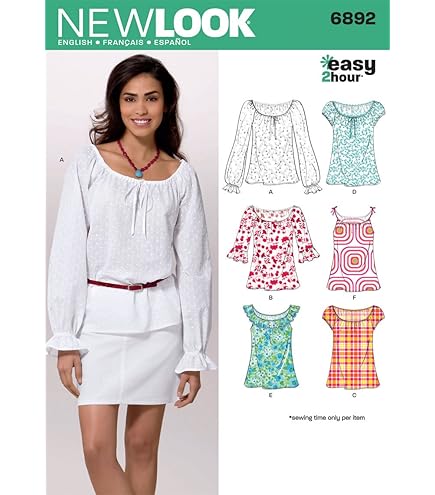 Cartamodello New Look 6889 | Abiti Donna Taglie 8-18 | 5 Modelli In 1