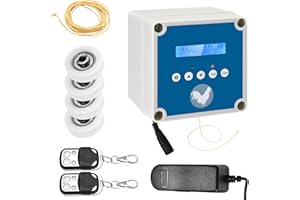 Kotsy Automatische Hühnerstalltür mit Fernbedienung & Timer, funktioniert auf Solar- oder Netzstrom oder Batterien, für eine sichere Hühnerzucht（Tür Nicht enthalten）