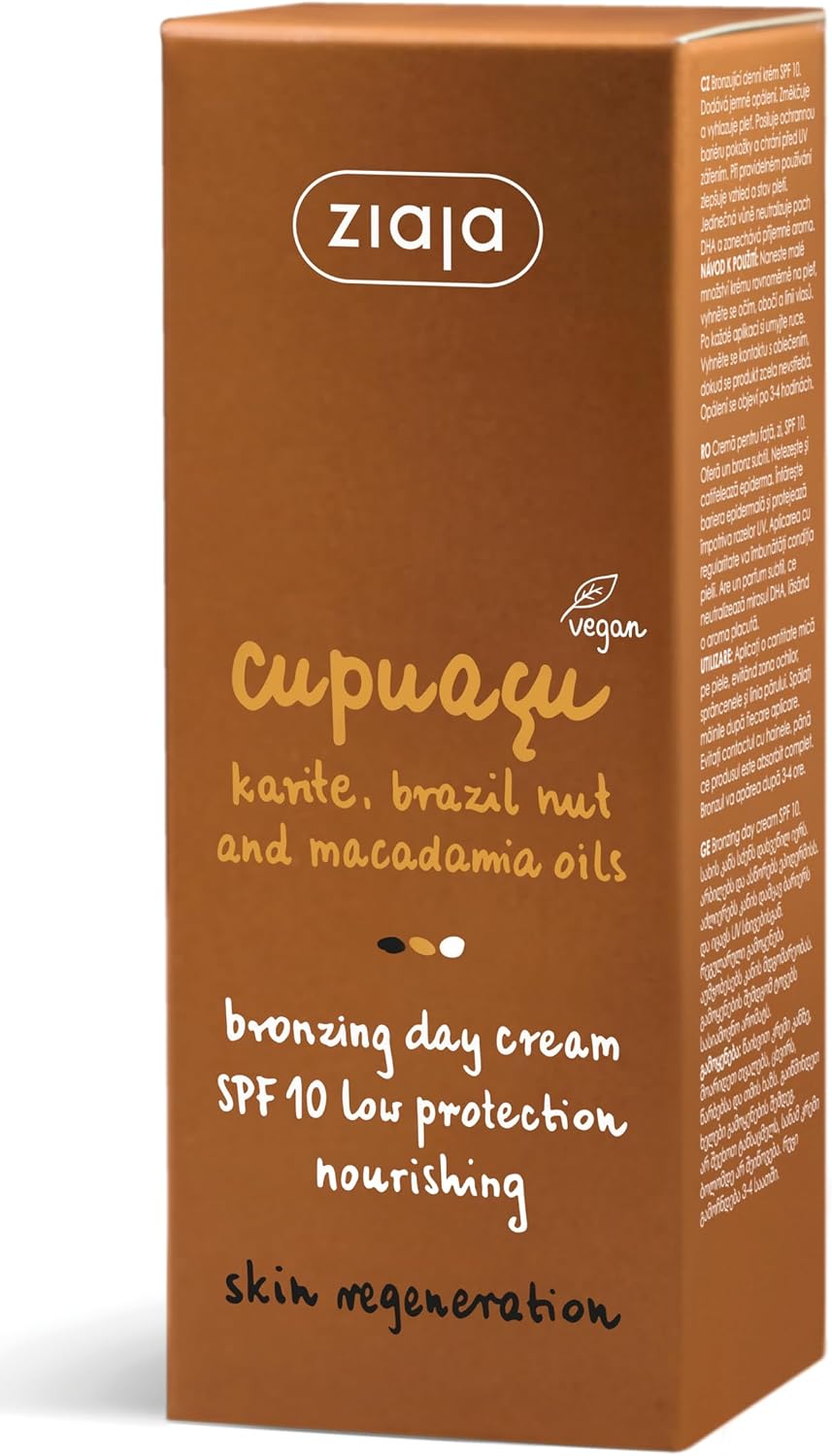 Ziaja CUPUAÇÚ Crema facial autobronceadora de día SPF10 50ml