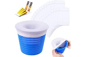 Chaussette Skimmer Piscine 24 Pièce, Chaussettes Skimmer Reutilisable pour Panier Skimmer, Filtre Skimmer Piscine pour Skimmer Piscine, Prefiltre Skimmer Nylon Élastique, Pool Skimmer Socks-Blanc