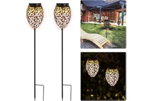 GÖRVITOR Görvitor Solarny Ogródowe Lampy LED, Ciepłe Światło, Wodoszczelne IP65, Dekoracja Tarasu i Trawnika