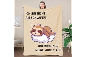 ZQYMM Personalisierte Decke Geschenk für Tochter- Ostergeschenk für Tochter, Geschenk Geburtstag Geschenkideen für Tochter-Faultier Flauschig Kuscheldecke, Bester Tochter Geschenke