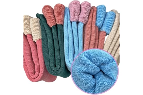 Hocerlu 5 Pares Calcetines Térmicos Mujer de Lana Gruesa - Calentitos, Cómodos y Transpirables para Invierno, Talla Única 35-42