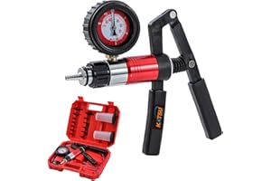 KATSU Tools 2 in 1 Hand Held Vacuum and Pressure Pump Tester Brake Fluid Bleeding Bleeder Kit, One Man Operation, for Car Motorcycle 450823