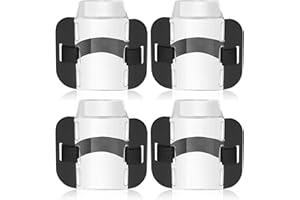 Cdemiy Brazalete para Tarjeta de Identificación, 4 Pcs Titular de Licencia de Brazo, Brazalete de Correa de Hombro Ajustable de Alta Visibilidad, para Personal de Rescate de Emergencia, Guardias