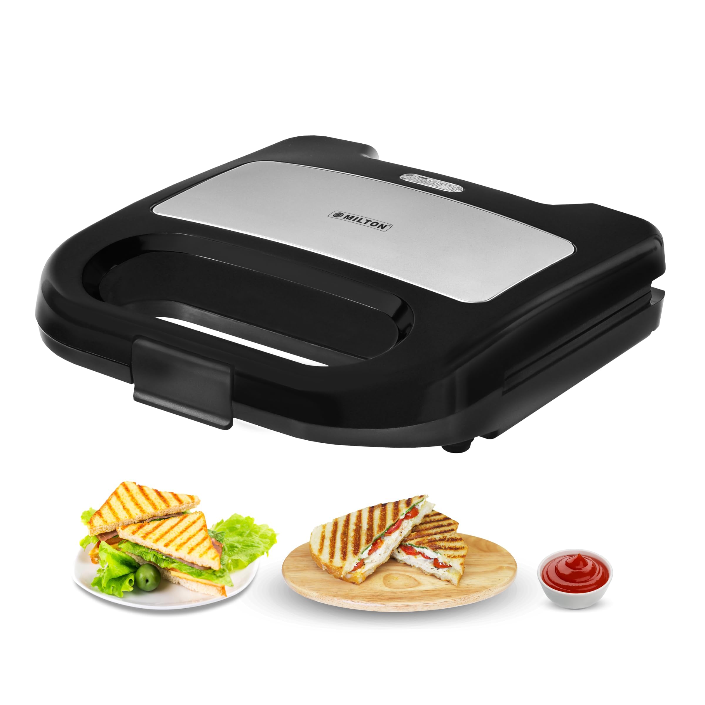 Milton Royal Pro Express 800W Toaster Griller Sandwich Maker: A Stainless Steel Powerhouse!