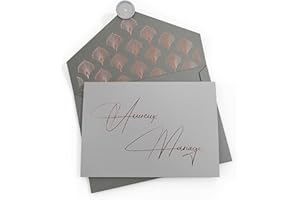 Joli Coon - Carte de mariage - Heureux Mariage Originale - Carte félicitations mariage avec enveloppe et sceau de cire