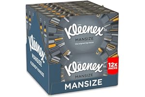 Kleenex Mansize Tissues, Pack of 12