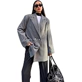 Kadın Şardonlu Poliviskon Oversize Ceket 28265
