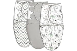 GLLQUEN BABY Swaddles Pucksack Baby 0-3 Monate,100% Bio-Baumwolle Baby Schlafsäcke für Neugeborene,Oeko-tex100 Schlafsack für Kleinkinder,Unisex 3er Pack Wickel