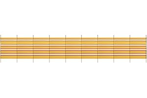 MOUNTAIN WAREHOUSE Yello Unisex WBL 10 POLE EXTRA TALL WINDBREAK STRIPES Windbreak Yellow , Yellow, 150 cm UK