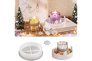 Silikonformen Gießformen Weihnachten, FORMVERSITY Silikonform Kerzenhalter Gießform Stern, Silikonform Adventskranz Gießform Adventskalender, silikonform Tablett mit Nummer für Ostern, Eid