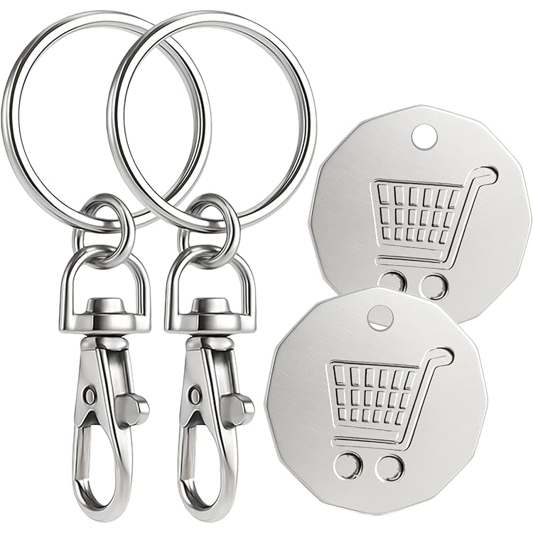 6-Pack £1 Shopping Trolley Coins – RGB Colors, New £1 Coin Shape
