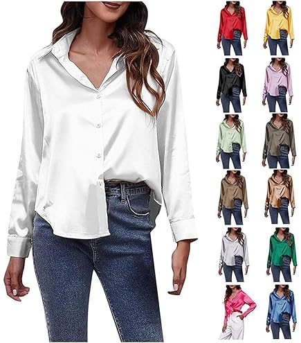 Chemise,Chemisier à manches longues et col en V pour femmes,chemises rayées,fermeture éclair,t