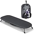 Duwee Foldable Ironing Board 12''x32'' with Iron Holder, Small Folding Iron Board, Portable and Easy to Store, Space Saving